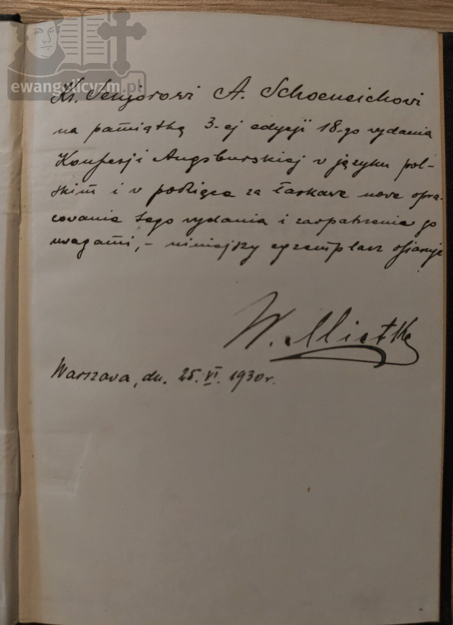 Konfesja Augsburska czyli Wyznanie Wiary