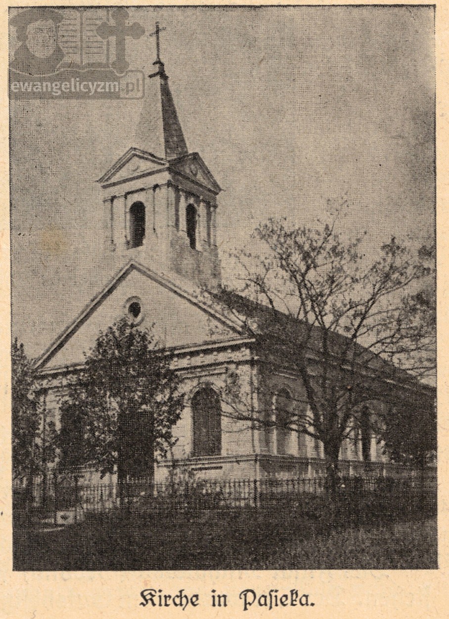 Kościół ewangelicki w Pasiece (przed 1933 r.)