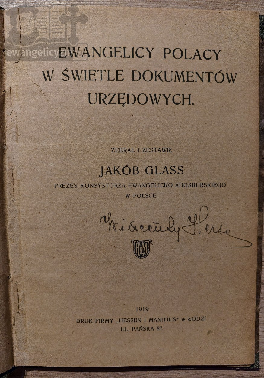 Ewangelicy Polacy w świetle  dokumentów urzędowych