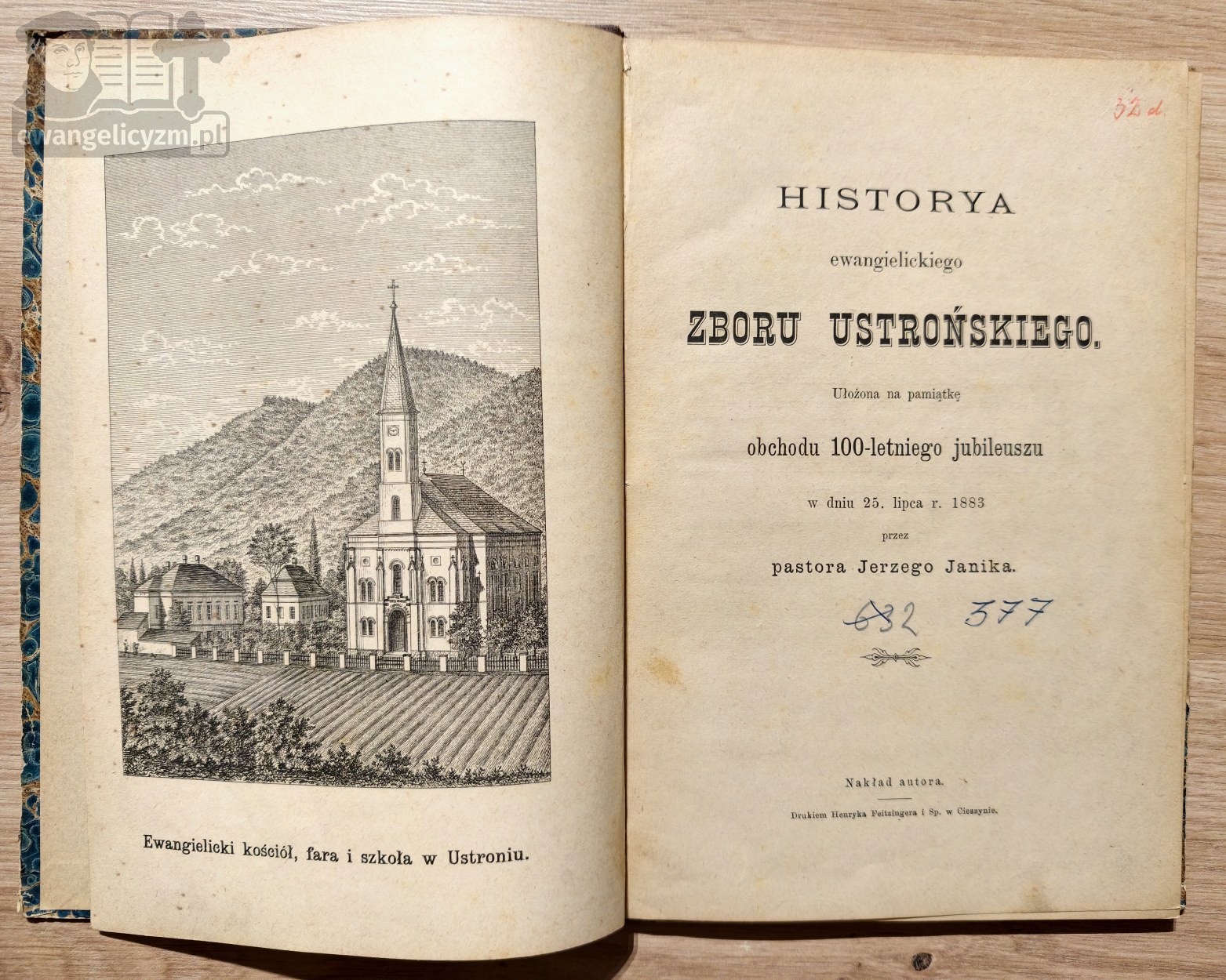 Historya ewangielickiego zboru ustrońskiego.