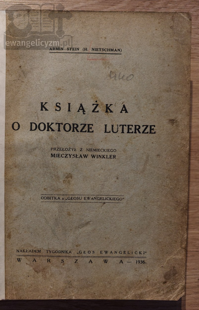 Książka o doktorze Luterze