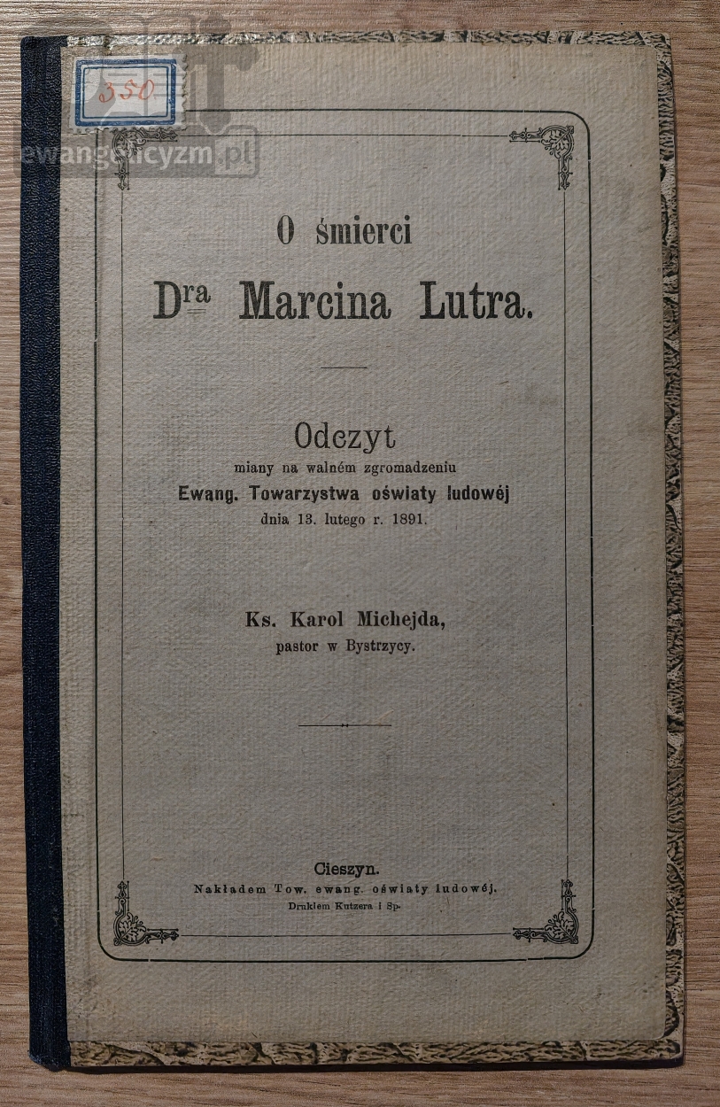 O śmierci Dra Marcina Lutra