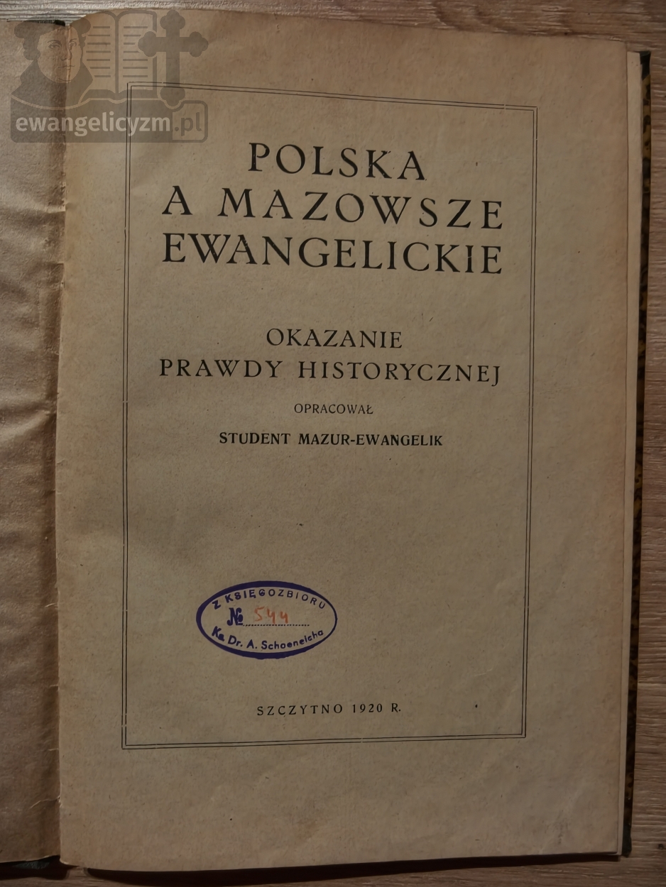 Polska a Mazowsze ewangelickie