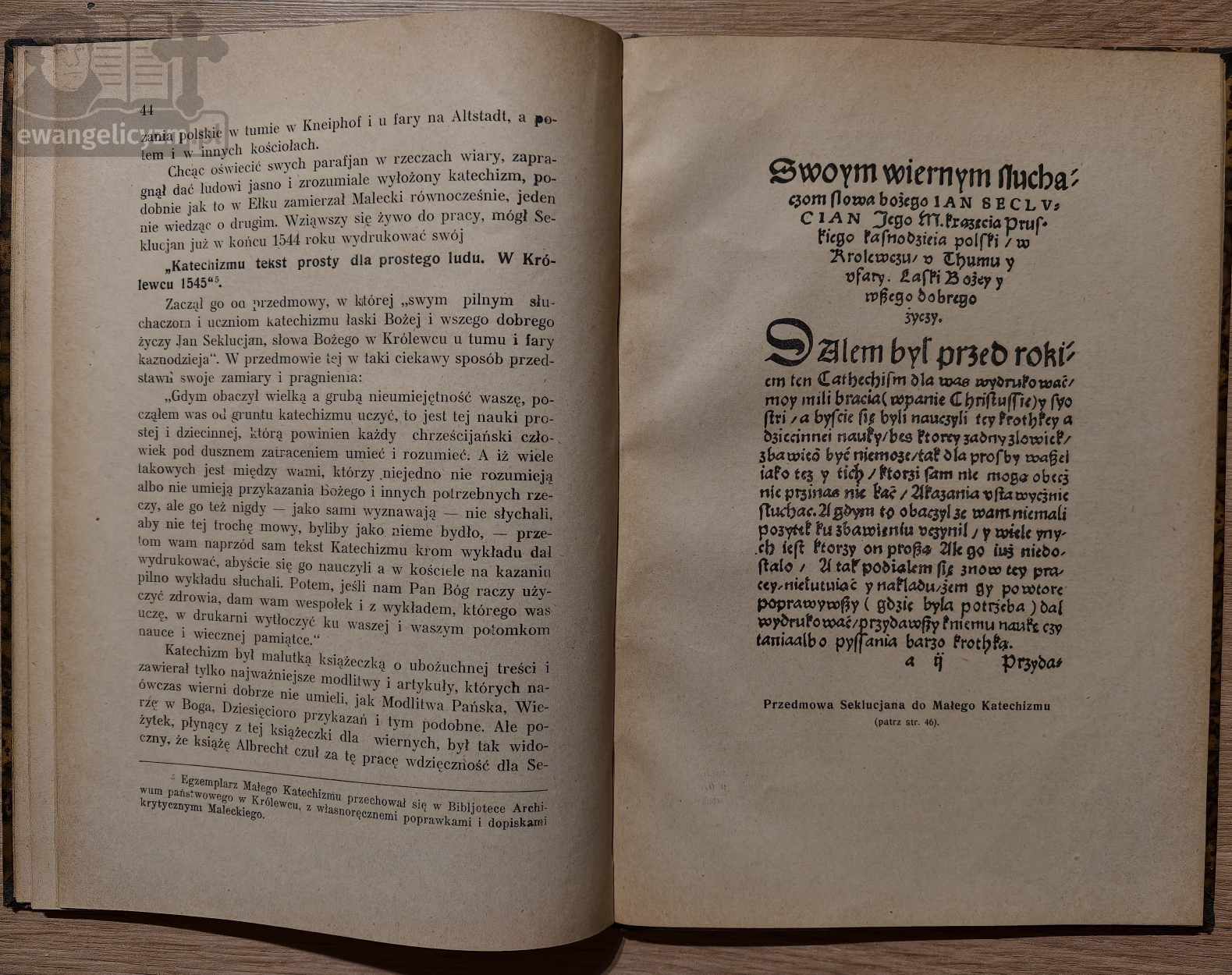 "Polska a Mazowsze ewangelickie", 1920 rok, fragment książki