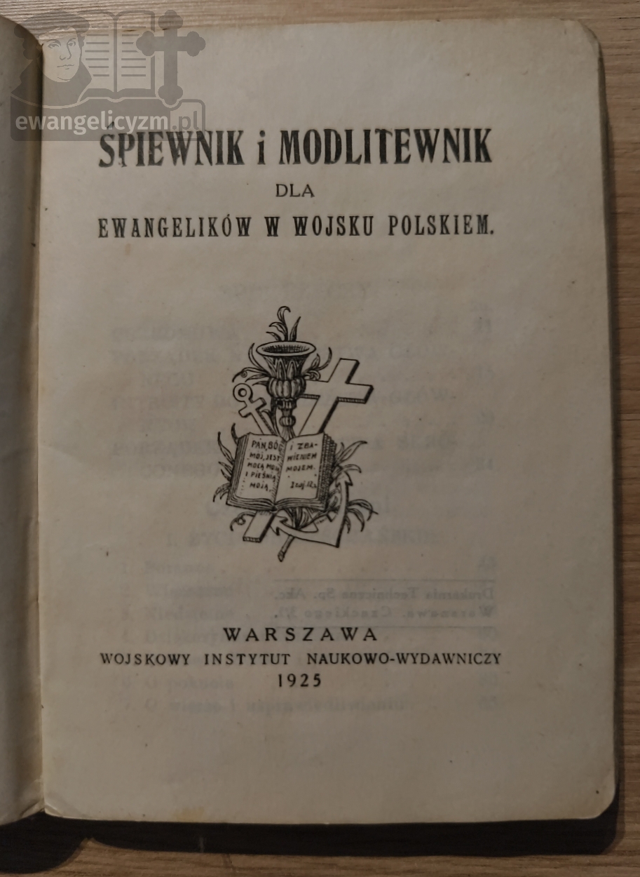 Śpiewnik i modlitewnik dla ewangelików w wojsku polskiem