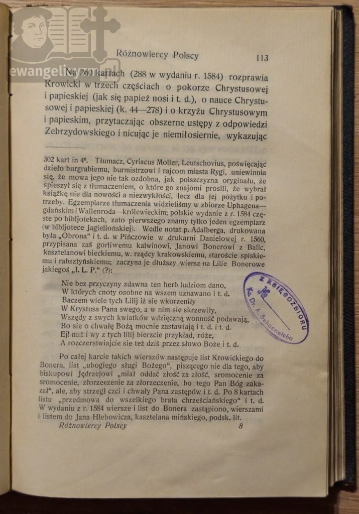 "Różnowiercy polscy. szkice obyczajowe i literackie", fragment książki