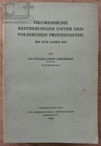 "Ökumenische Bestrebungen unter den polnischen Protestanten bis zum Jahre 1645", okładka przód